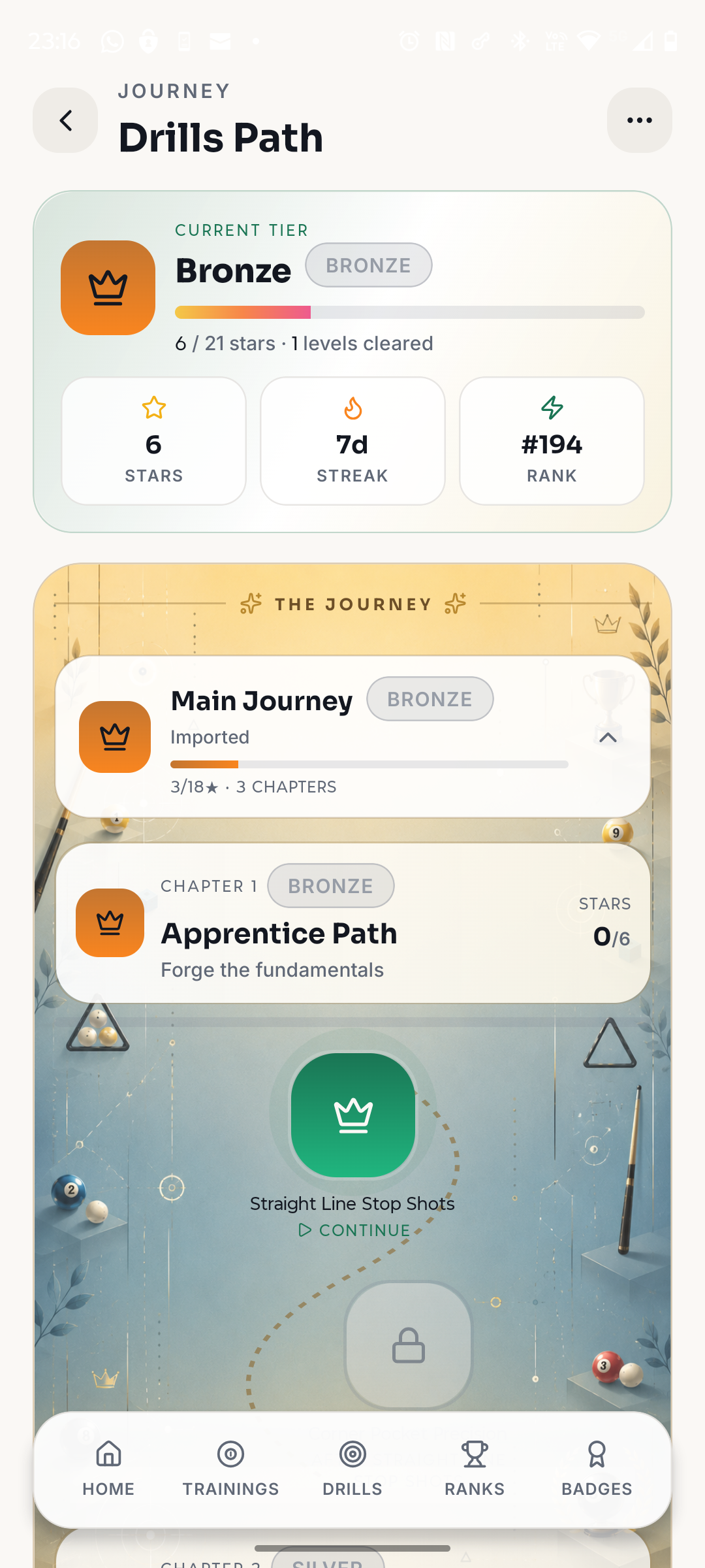 Cue Path journey map