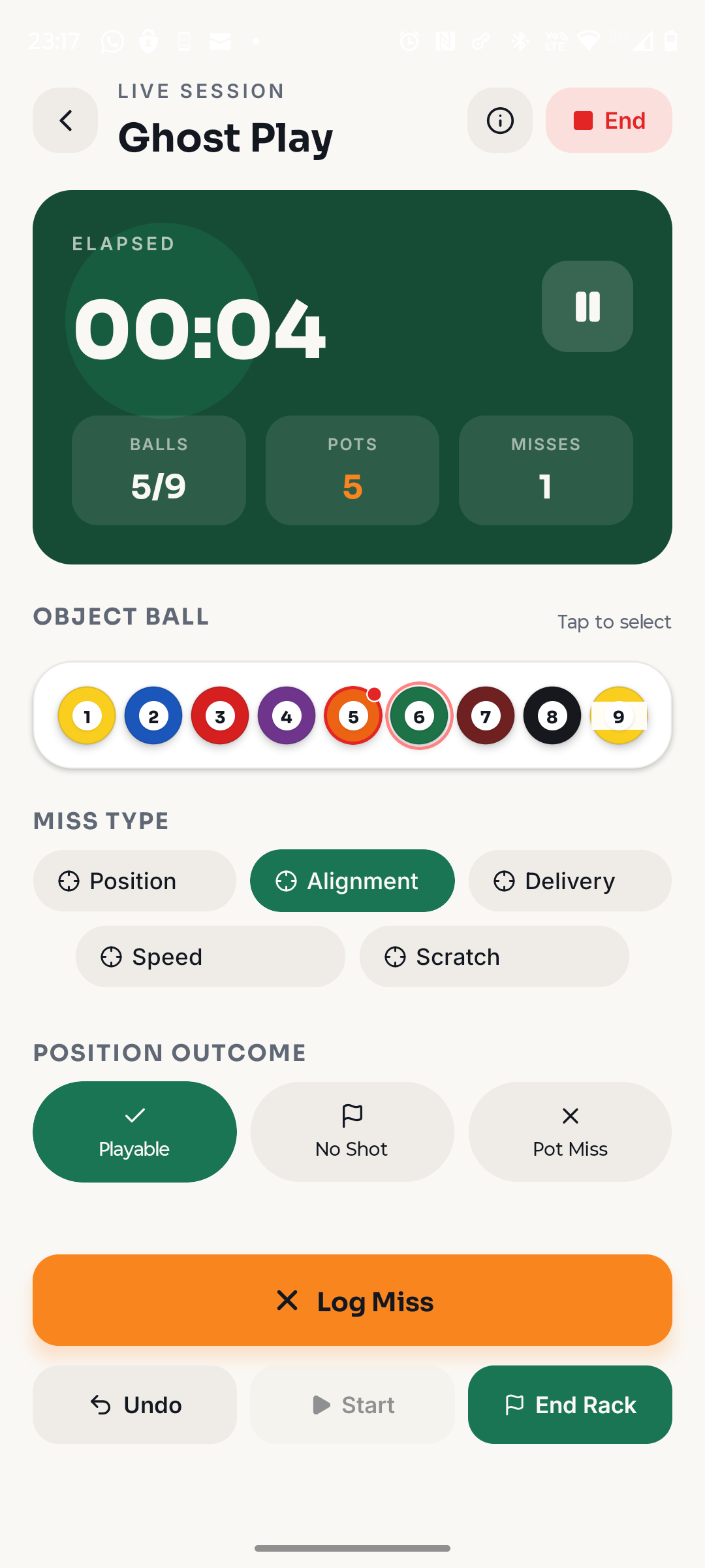 Cue Path live training session